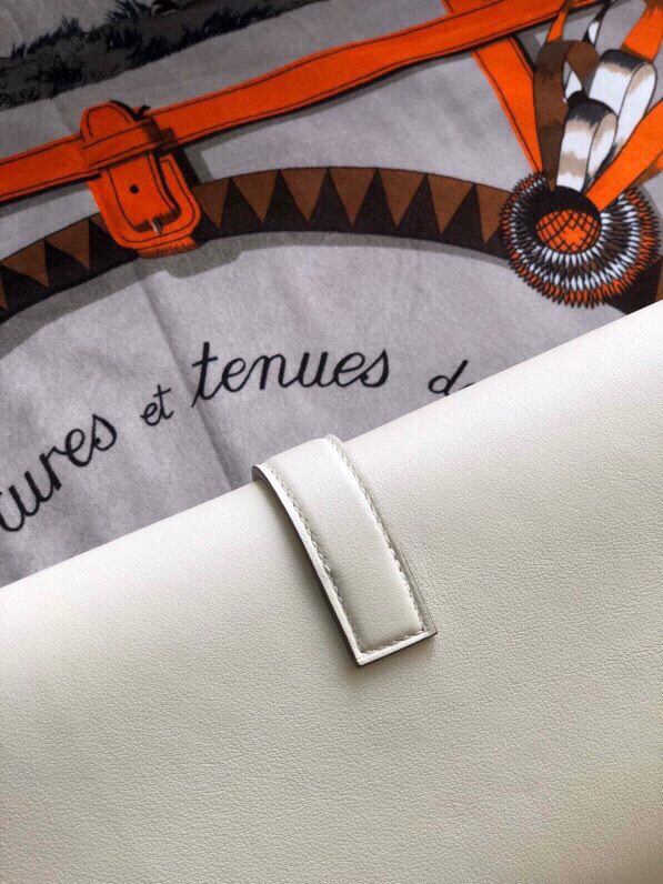 에르메스 지제 엘란29 나타 화이트 스위프트 송아지가죽 내부 양가죽